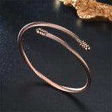 Classic Cable Bracelet Titanium Steel Bangle