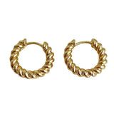 Classic Metal Hoop Earrings Gothic Party Jewelry Gift