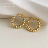 Classic Metal Hoop Earrings Gothic Party Jewelry Gift
