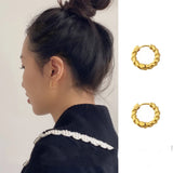 Classic Metal Hoop Earrings Gothic Party Jewelry Gift