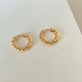 Classic Metal Hoop Earrings Gothic Party Jewelry Gift