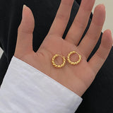 Classic Metal Hoop Earrings Gothic Party Jewelry Gift