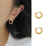Classic Metal Hoop Earrings Gothic Party Jewelry Gift