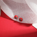 Red Chinese Style Cartoon Earrings - Lucky Cat Earrings