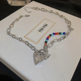 Diamond Love Necklace Clavicle Chain All-Match Accessories