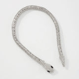 Crystal Silver Magnetic Snake Necklace For Women