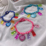 Sweet Bear Pendant Chains Bracelets for Girls