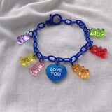 Sweet Bear Pendant Chains Bracelets for Girls