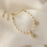 Pearl Disc Star Pendant Pull Bracelets Women's Halloween Jewelry