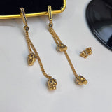 Crystal Tassel Skull Earrings Punk Rock Halloween Jewelry Gothic