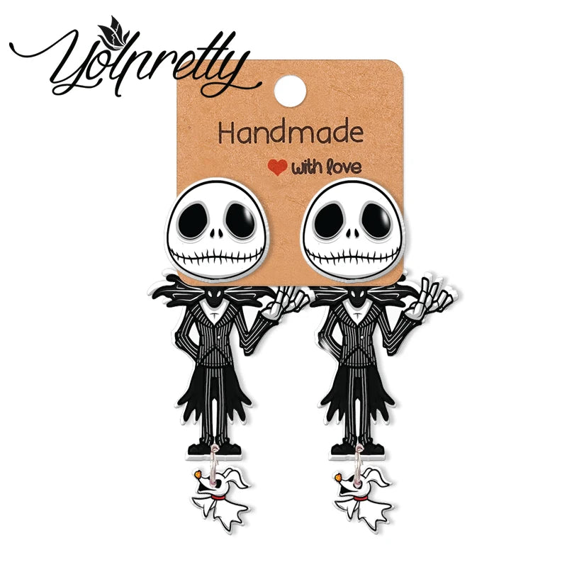 Jack Nightmare Christmas Earrings Resin Ear Jewelry