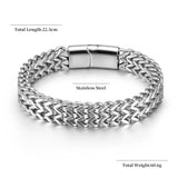 Men's Stainless Steel Bracelet Antikeel Magnet Buckle