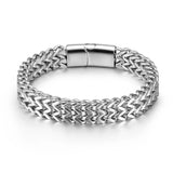 Men's Stainless Steel Bracelet Antikeel Magnet Buckle