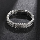 Men's Stainless Steel Bracelet Antikeel Magnet Buckle