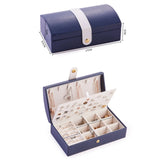 Double-Layer Velvet Jewelry Organizer Box