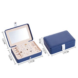 Double-Layer Velvet Jewelry Organizer Box