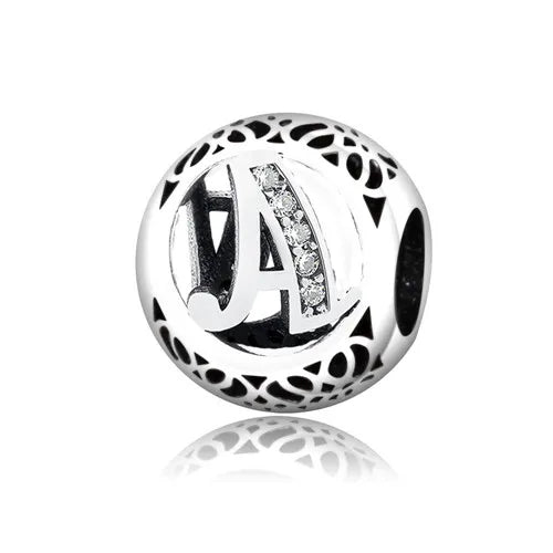 Sterling Silver Letter Charm Bracelet DIY Jewelry Making