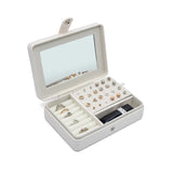 Leather Mini Jewelry Bag Earrings Stud Storage Box