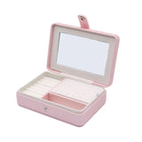 Leather Mini Jewelry Bag Earrings Stud Storage Box