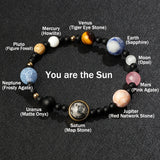 8 Planets Bead Bracelet Universe Chakra Bracelet Men Women
