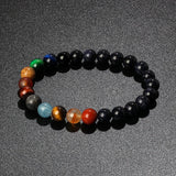 8 Planets Bead Bracelet Universe Chakra Bracelet Men Women