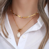Baroque Pearl Pendant Necklace Women