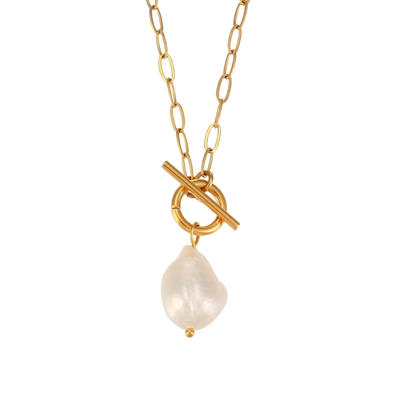 Baroque Pearl Pendant Necklace Women