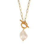 Baroque Pearl Pendant Necklace Women
