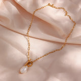 Baroque Pearl Pendant Necklace Women