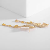 Butterfly Tassel Earrings S925 Silver Plated Wedding Jewelry