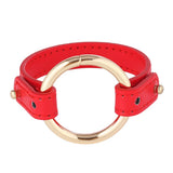 Explosive Women's Leather Bracelet with Iron Charm