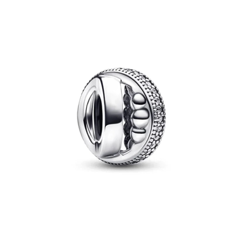 S925 Sterling Silver CZ Logo Collection Versatile Jewelry