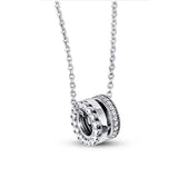 S925 Sterling Silver CZ Logo Collection Versatile Jewelry