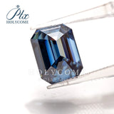 Fancy vivid VVS1 Emerald cut Moissanite