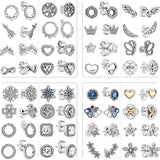 925 Silver Daisy Snowflake Zircon Stud Earrings Women Jewelry