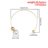 Asymmetrical Round Ball Choker Necklace for Women Egirl OL Cuff