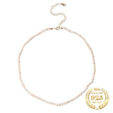 Baroque Pearl Choker Necklace 925 Silver 18K Natural Pearl Necklace Jewelry