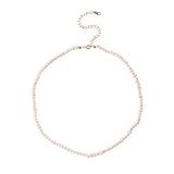 Baroque Pearl Choker Necklace 925 Silver 18K Natural Pearl Necklace Jewelry