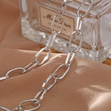 Retro Chunky Lock Choker Chain Necklace for Women