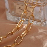 Retro Chunky Lock Choker Chain Necklace for Women