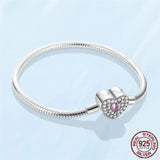 925 Silver Infinity Knot Bracelet for Charms