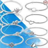 925 Silver Infinity Knot Bracelet for Charms