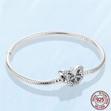 925 Silver Infinity Knot Bracelet for Charms