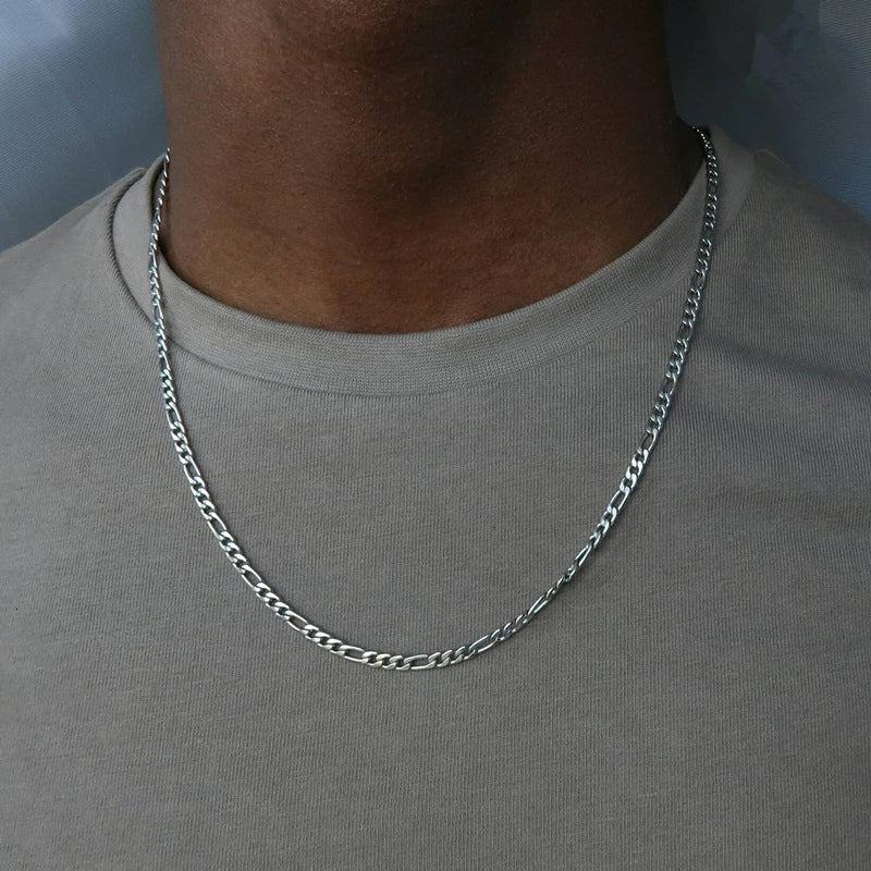 Stainless Steel Classic Chain Necklace Men Women
