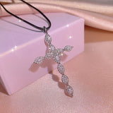 Heart Punk Butterfly Pearl S925 Silver Necklace Pendant for Women