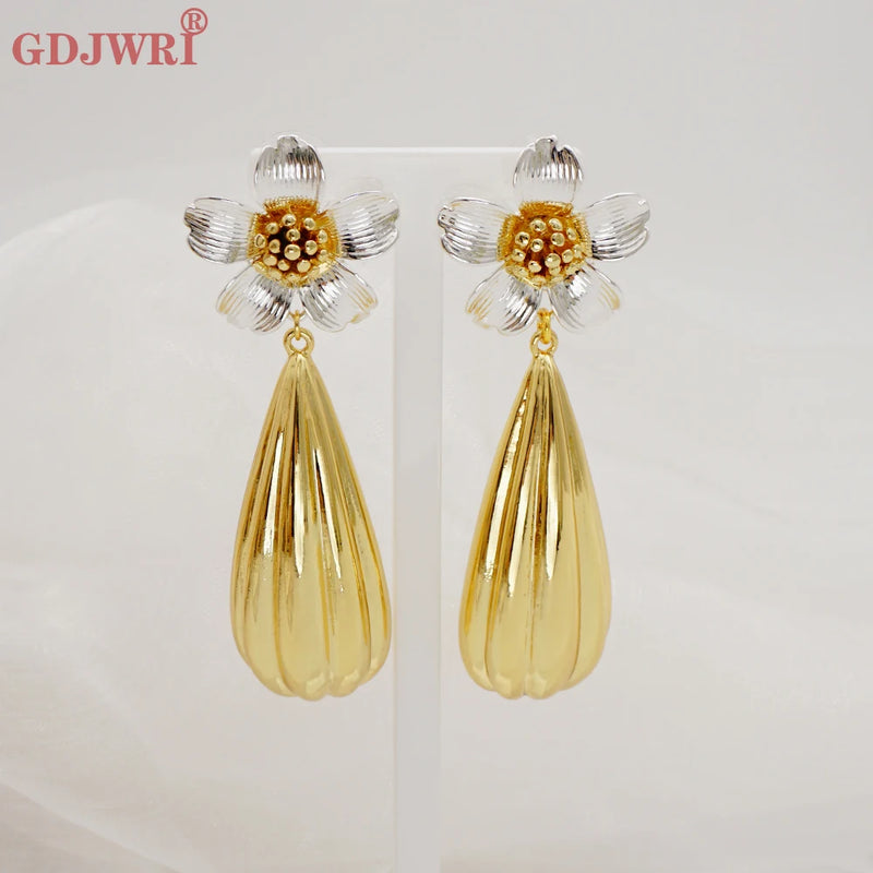 African Dubai Style Copper Dangle Earrings for Women