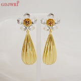 African Dubai Style Copper Dangle Earrings for Women
