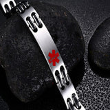 Stainless Steel Medical Logo Bracelet for Men