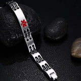 Stainless Steel Medical Logo Bracelet for Men