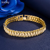 Brass Gold-plated Car Flower Bracelet Men Women Creative Personality Jewelry